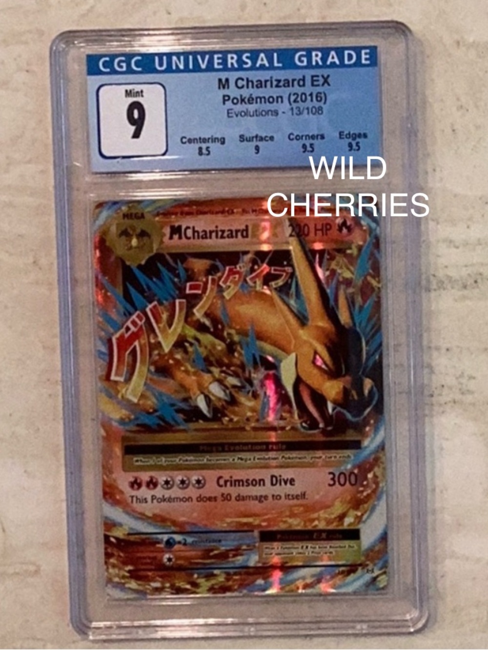 Pokemon Mega Charizard EX 2016 XY Evolutions 13/108 Holo CGC 9 TCG #13 - Picture 4 of 8